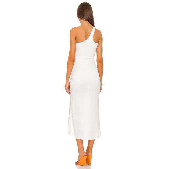 superdown Marie One Shoulder Dress White Jersey - Picture 2 of 3
